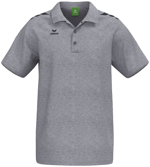 Erima CMPT 3 Wings Poloshirt, 4XL, grau/schwarz