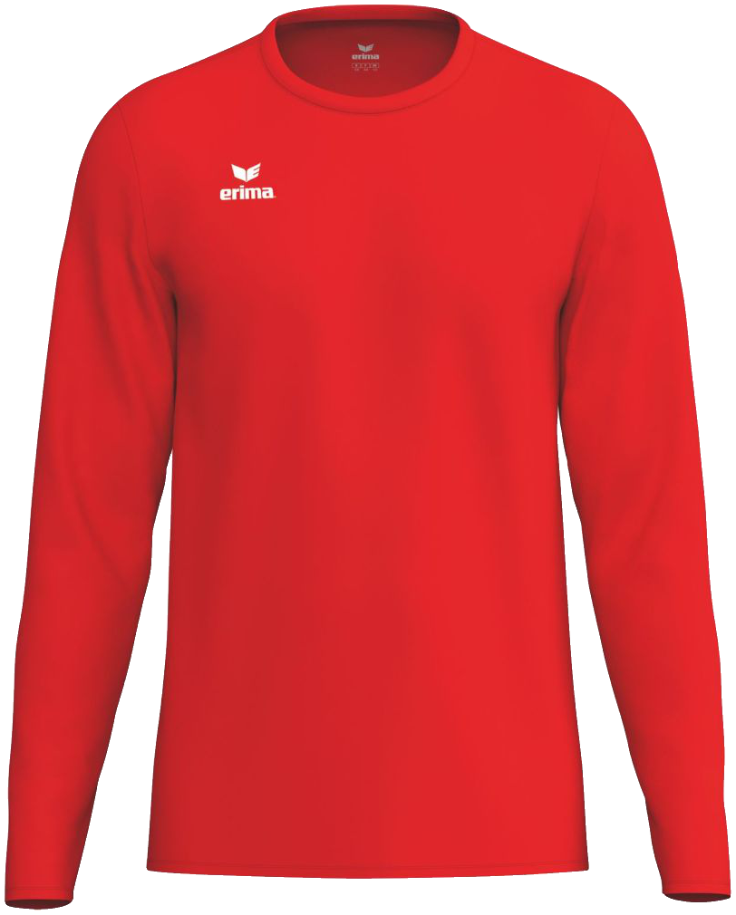 Erima Intro Longsleeve Function, 3XL, rot/weiß
