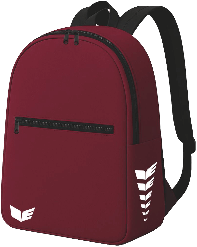 Erima Intro Rucksack, weinrot/weiß
