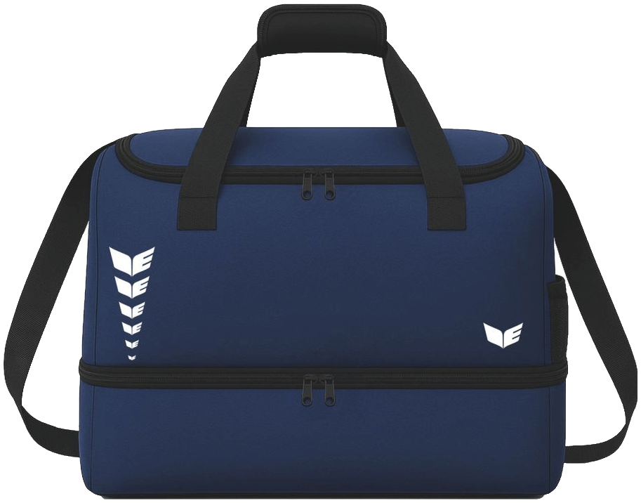 Erima Intro Sporttasche mit Schuhfach M, M, marine/weiß