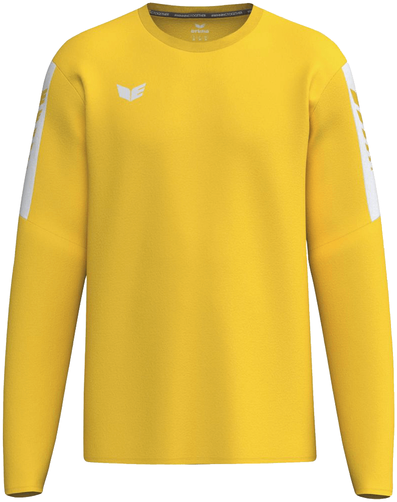 Erima Intro Sweatshirt, 3XL, gelb/weiß