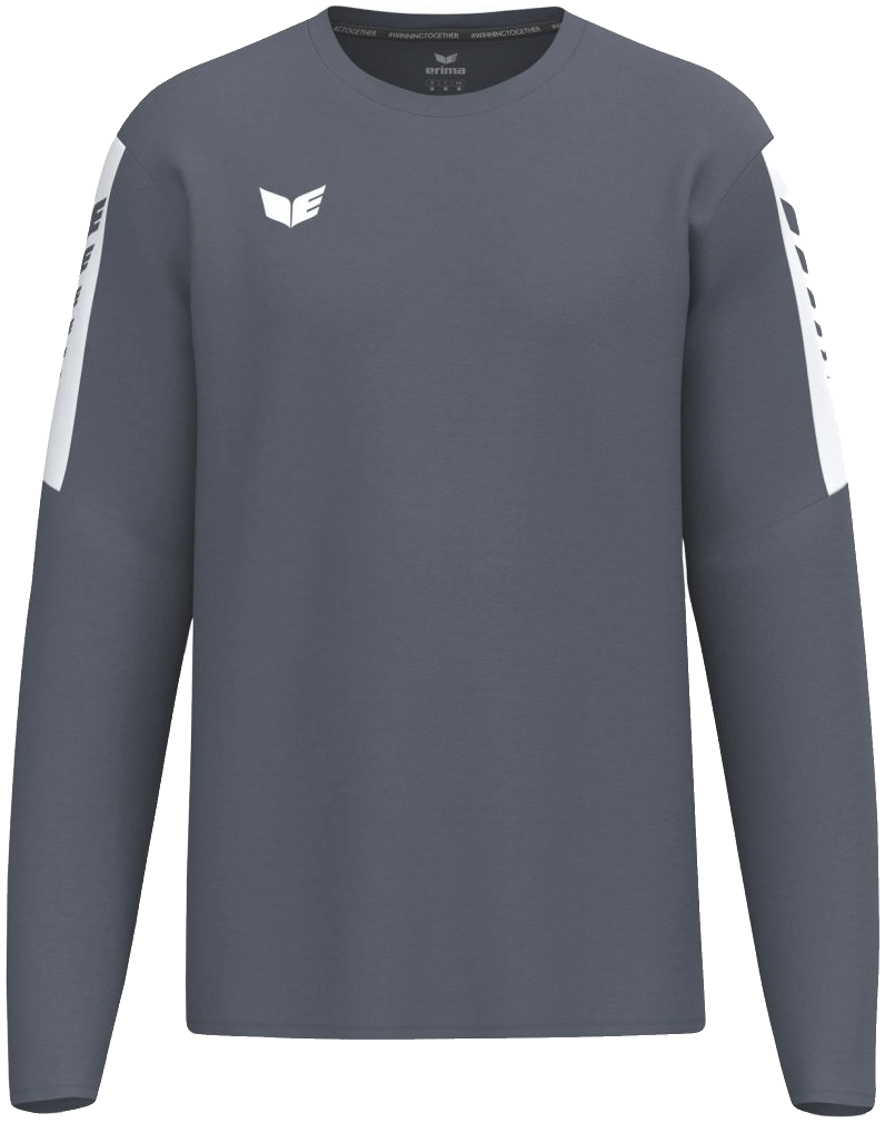 Erima Intro Sweatshirt, 3XL, grau/weiß