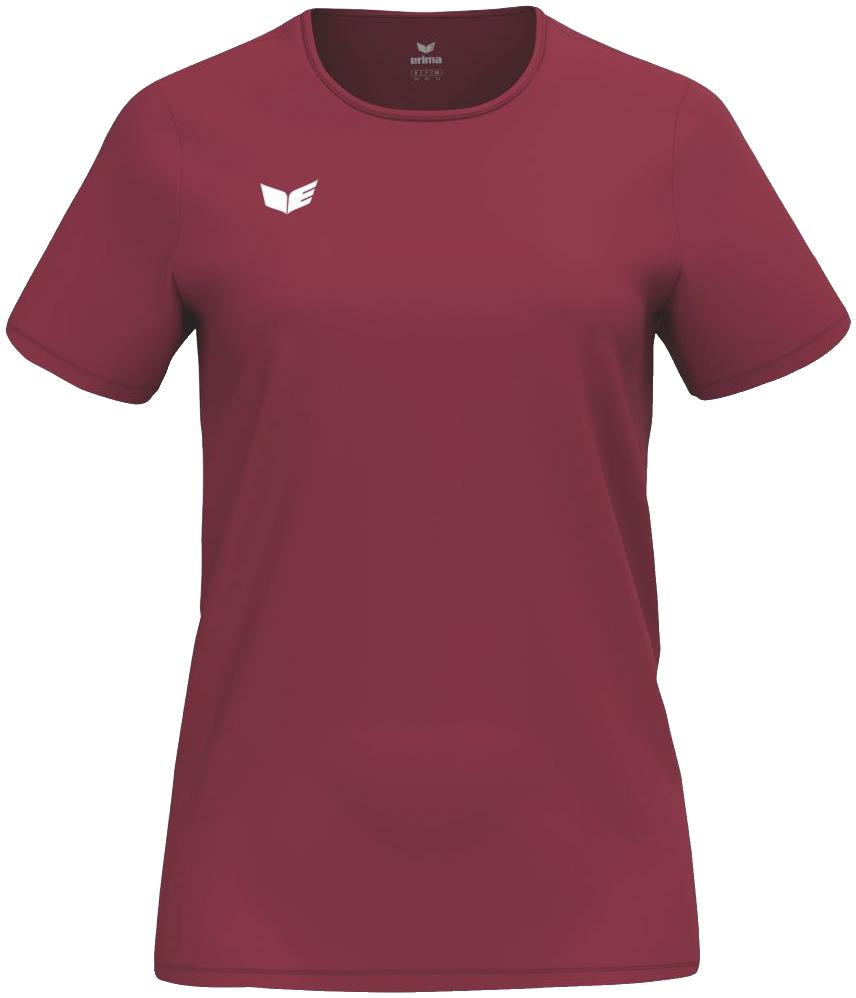 Erima Intro T-Shirt Function, 38, weinrot/weiß