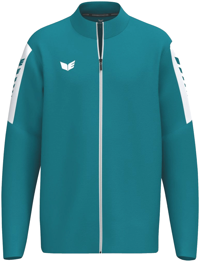 Erima Intro Trainingsjacke, 164, türkis/weiß