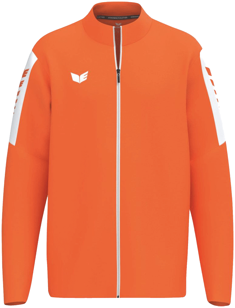Erima Intro Trainingsjacke, 164, orange/weiß