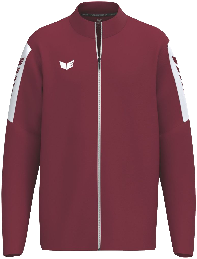 Erima Intro Trainingsjacke, 164, weinrot/weiß