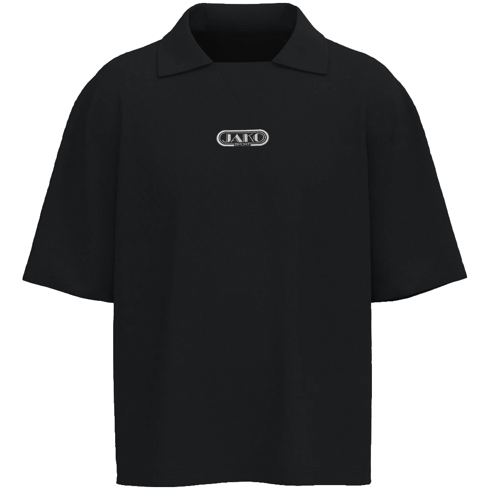 Erima Jako Poloshirt Wardrobe, 2XL, schwarz/weiß