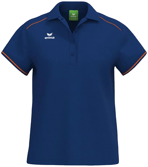 Erima Poloshirt CMPT, 38, marine/orange