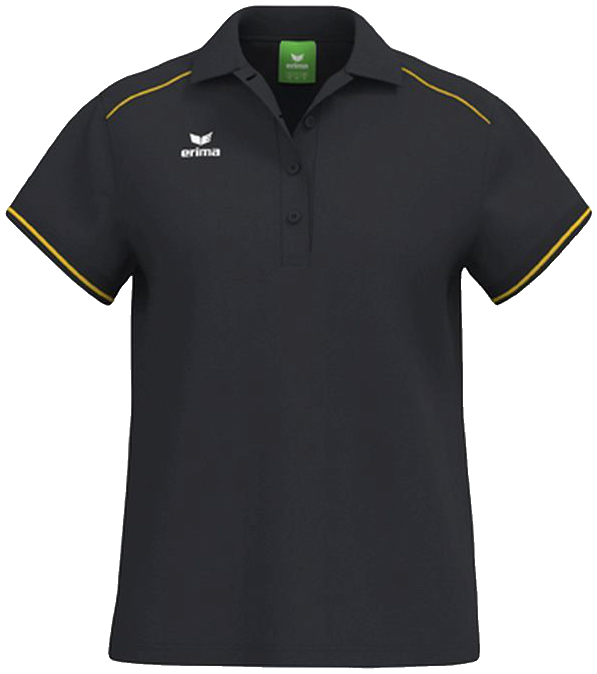 Erima Poloshirt CMPT, 38, schwarz/gelb
