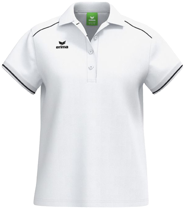 Erima Poloshirt CMPT, 38, weiß/schwarz