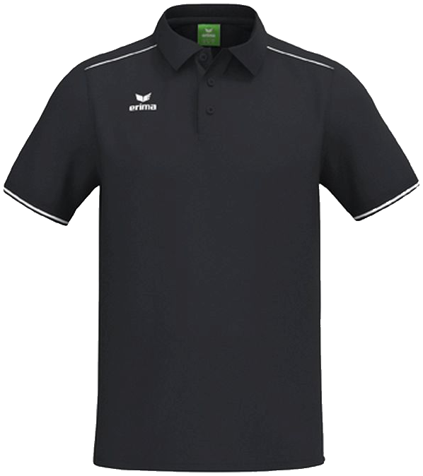Erima Poloshirt, 5XL, schwarz/weiß
