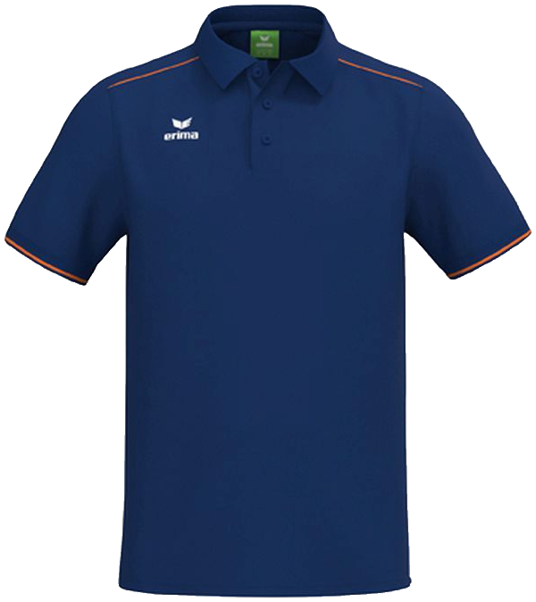 Erima Poloshirt, 3XL, marine/orange