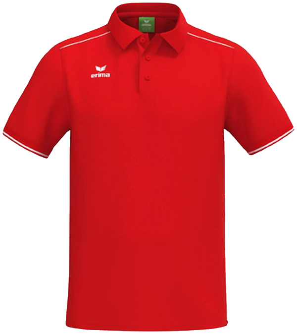 Erima Poloshirt, 3XL, rot/weiß