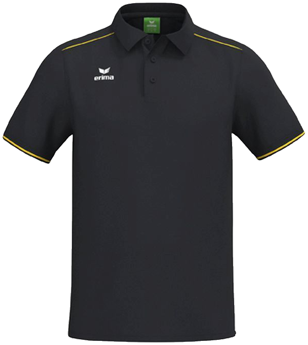 Erima Poloshirt, 3XL, schwarz/gelb