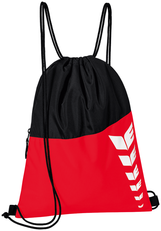 Erima Six Wings Turnbeutel, One Size, rot/schwarz