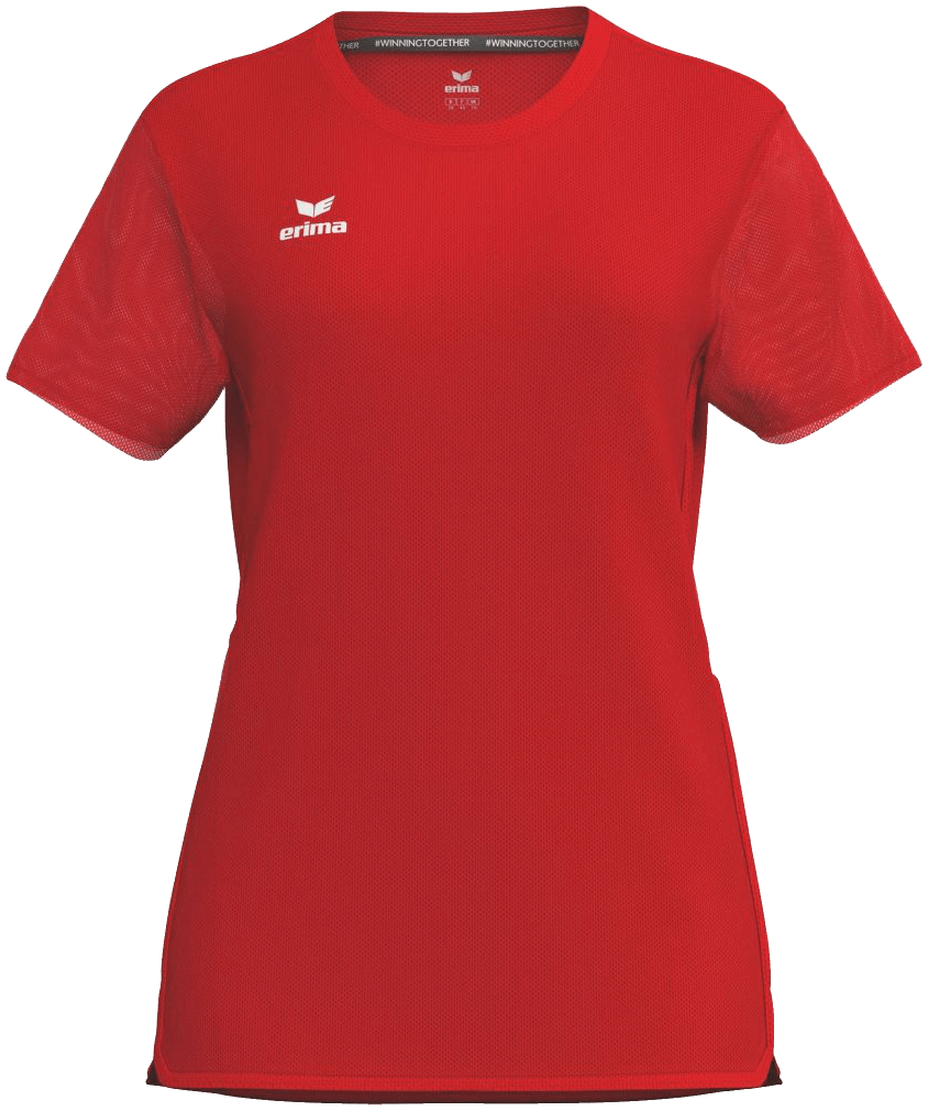 Erima T-Shirt Function T&F Wings, 38, rot/weiß