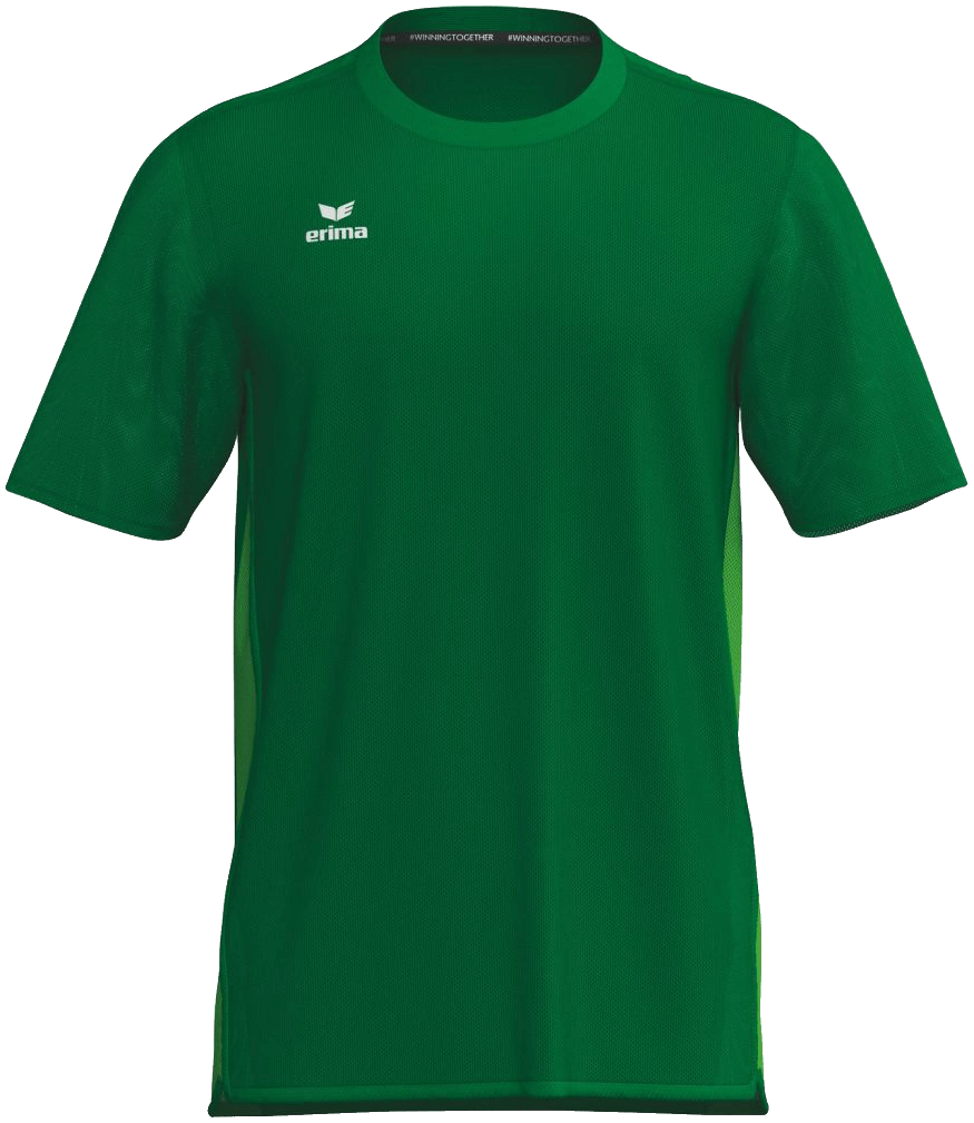 Erima T-Shirt Function T&F Wings, 164, grün/weiß