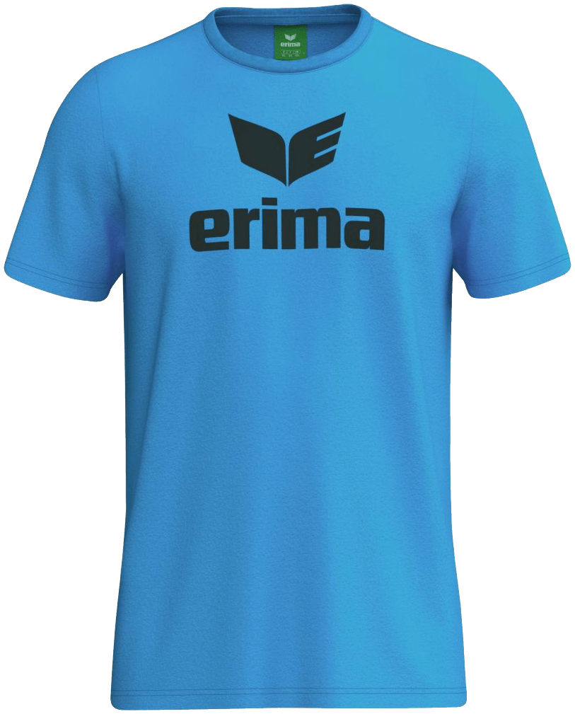 Erima T-Shirt Promo, 164, hellblau/schwarz