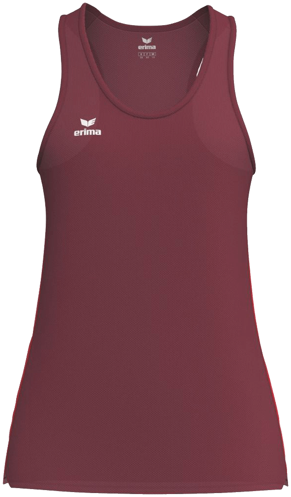 Erima Tanktop T&F Wings, 38, weinrot/weiß