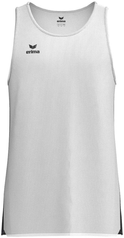 Erima Tanktop T&F Wings, 164, weiß/schwarz