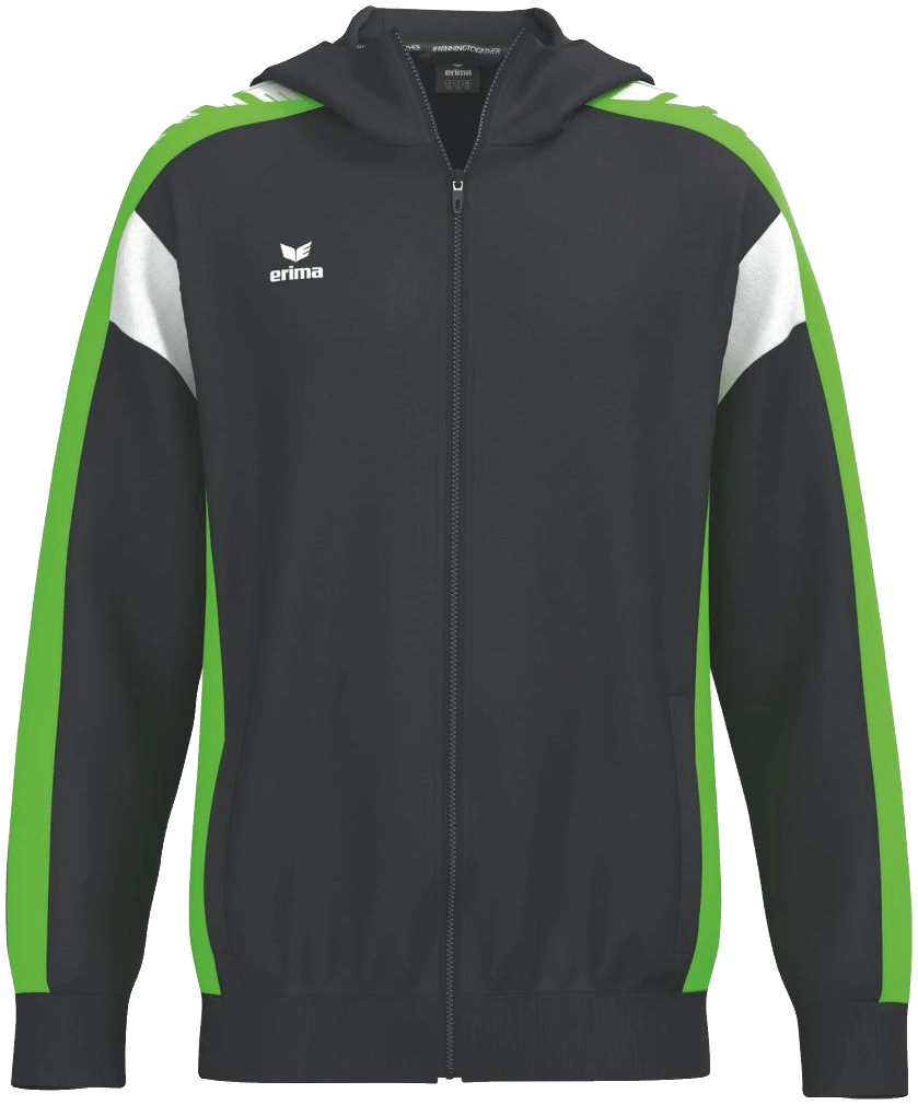 Erima Trainingsjacke mit Kapuze Celebrate 125, 3XL, schwarz/grün/weiß