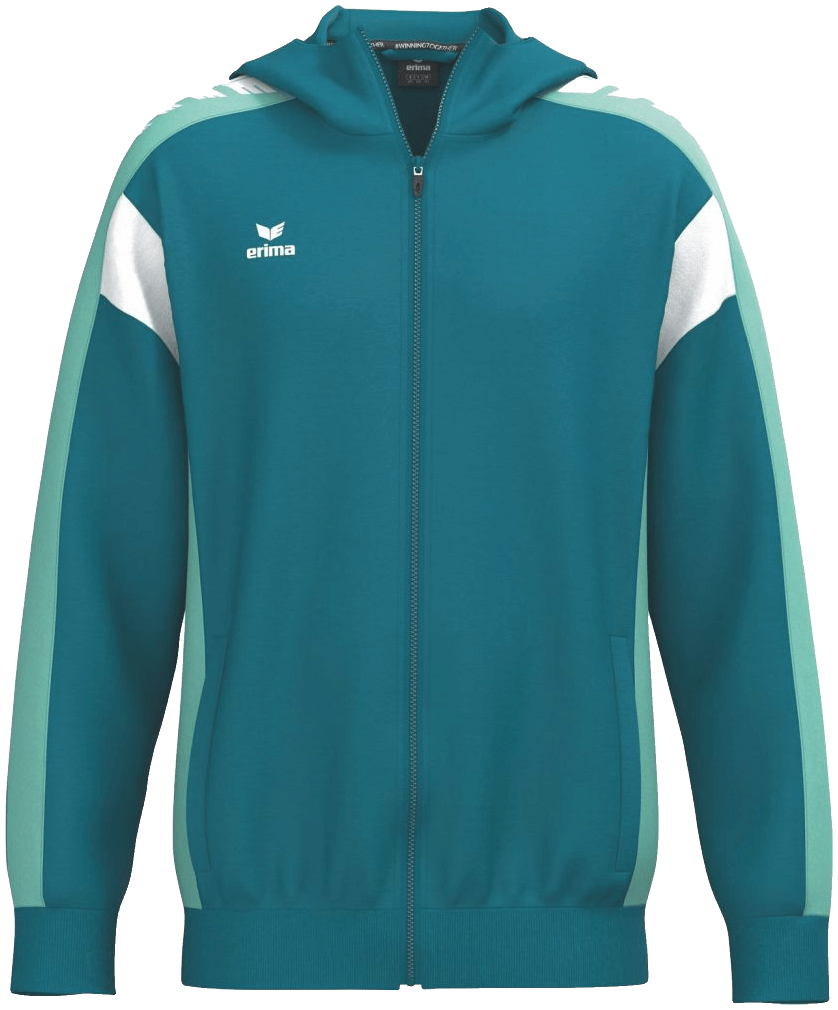 Erima Trainingsjacke mit Kapuze Celebrate 125, 3XL, türkis/weiß