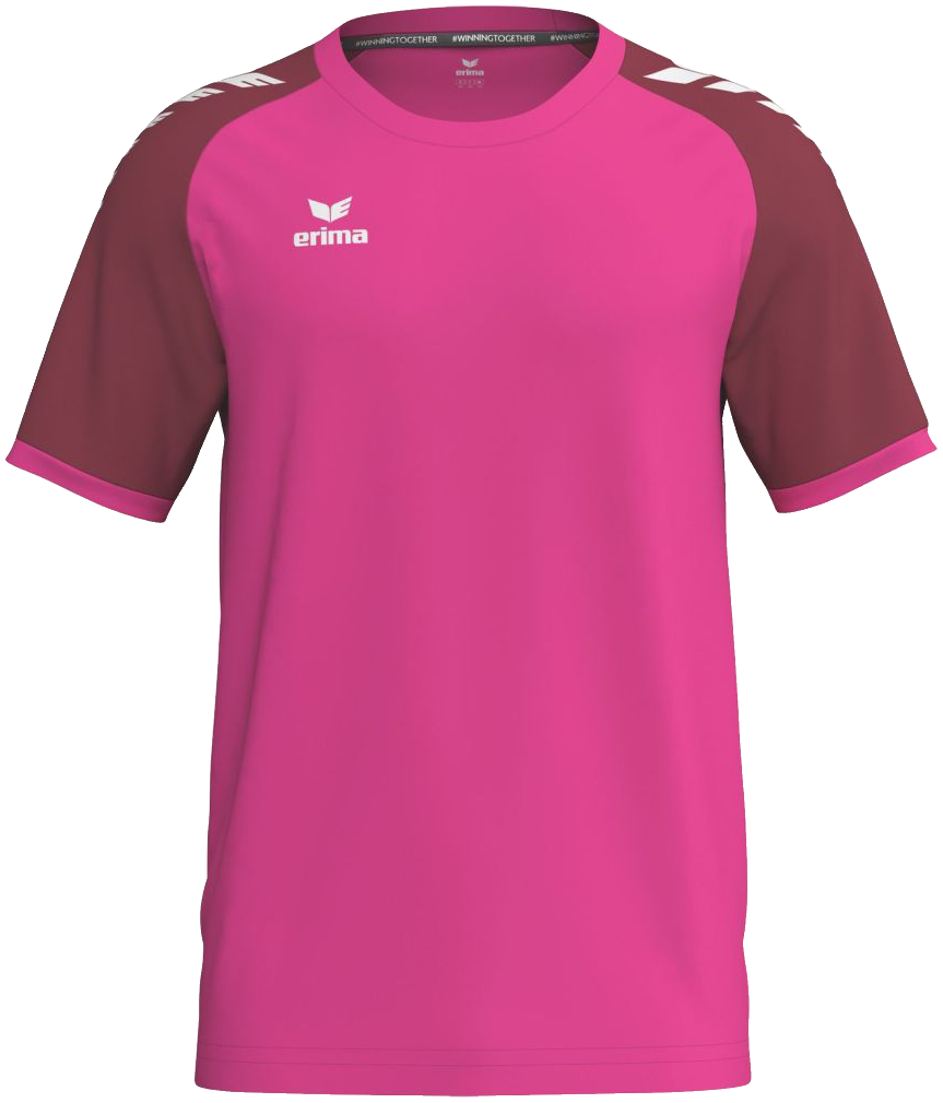 Erima Trainingsshirt Wings, 164, pink/weiß