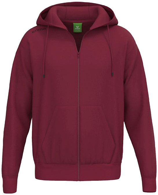 Erima TS Kapuzenjacke, 152, weinrot