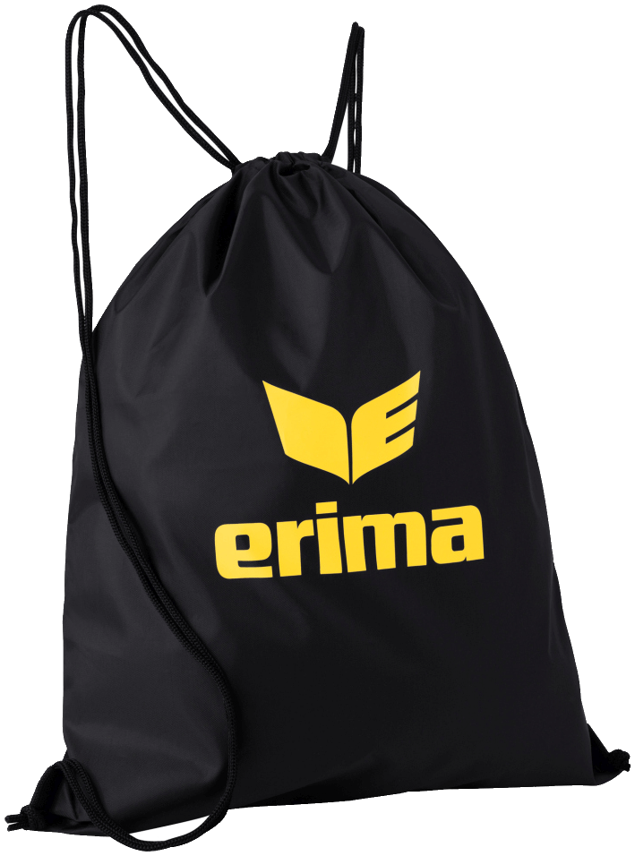 Erima Turnbeutel Club 5 Line, 50,0 cm, schwarz/gelb