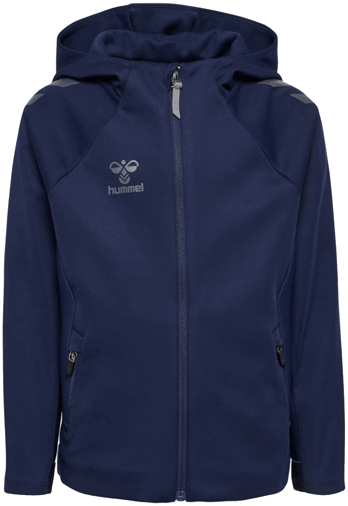 Hummel Cima 2.0 Polyesterjacke mit Kapuze, 164, marine/weiß