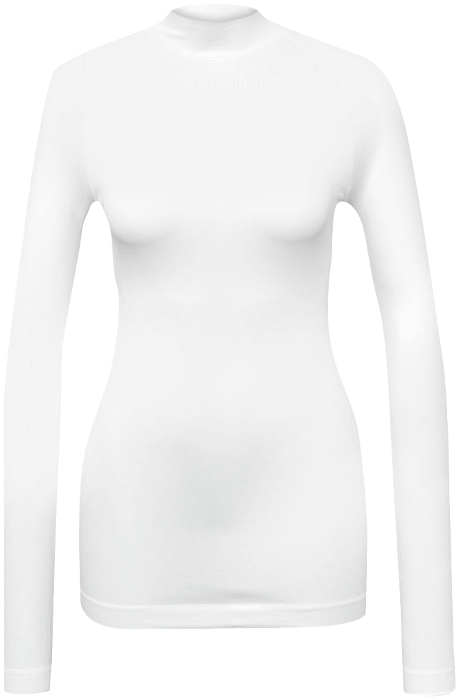 Hummel Comfort 2.0 Mockneck Unterziehshirt Baselayer, 2XL, weiß/schwarz