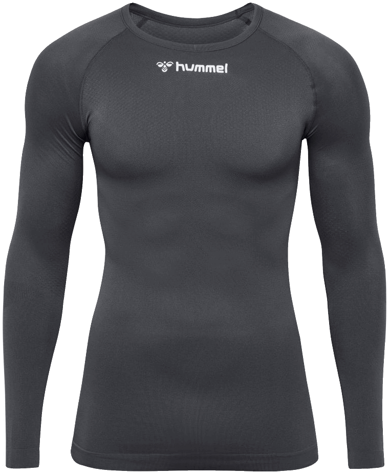 Hummel Comfort 2.0 Unterziehshirt Baselayer, 2XL, dunkelgrau/weiß