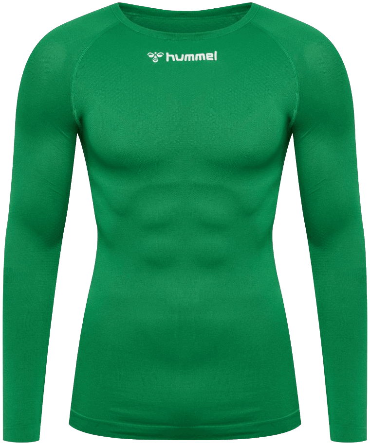 Hummel Comfort 2.0 Unterziehshirt Baselayer, 2XL, grün/weiß