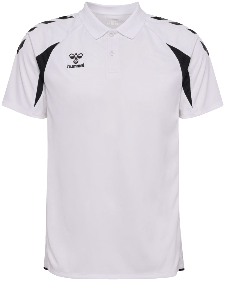 Hummel Core 2.0 Poloshirt, 3XL, weiß/schwarz