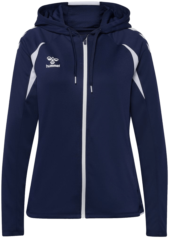 Hummel Core 2.0 Trainingsjacke mit Kapuze, 2XL, marine/weiß