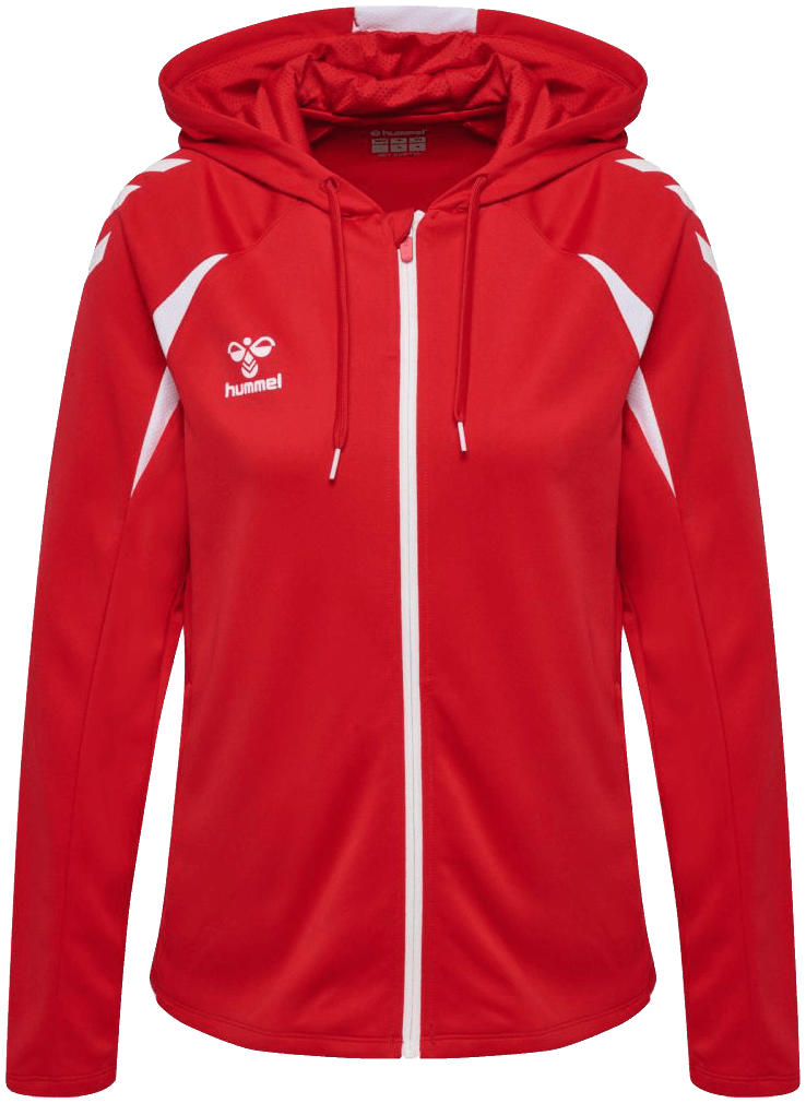 Hummel Core 2.0 Trainingsjacke mit Kapuze, 2XL, rot/weiß