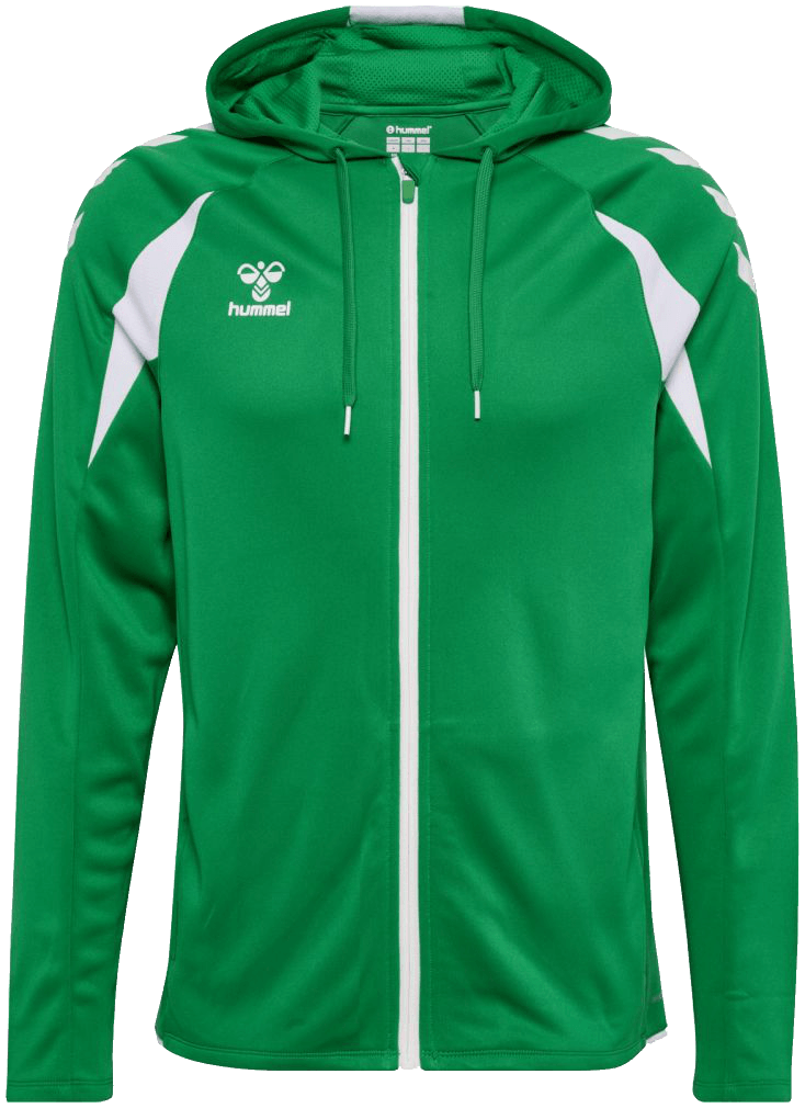 Hummel Core 2.0 Trainingsjacke mit Kapuze, 3XL, hellgrün/weiß