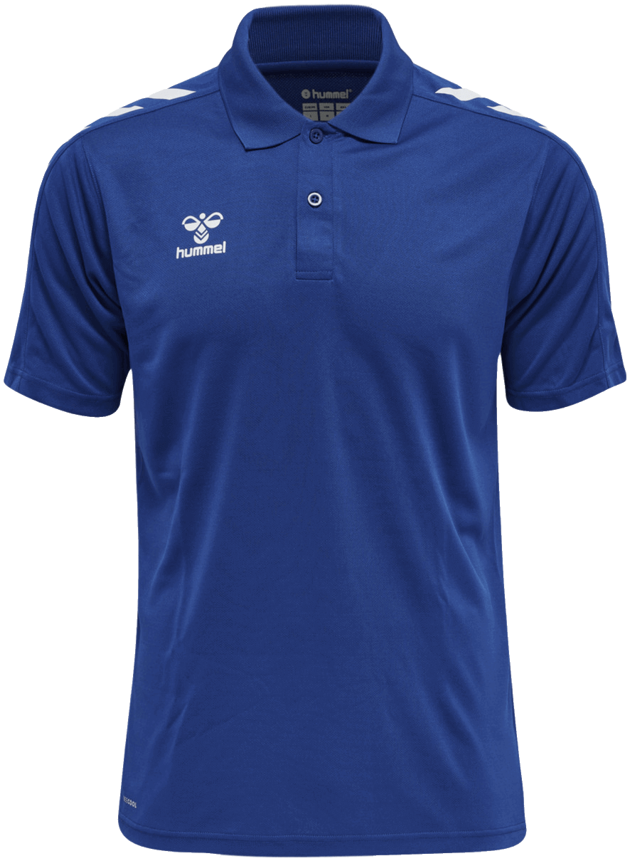 Hummel Core XK Fussball Functional Polo Shirt, XL, blau