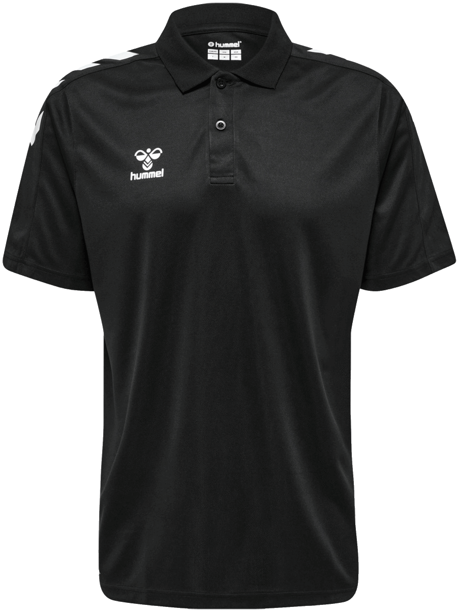 Hummel Core XK Fussball Functional Polo Shirt, XXXL, schwarz/weiß