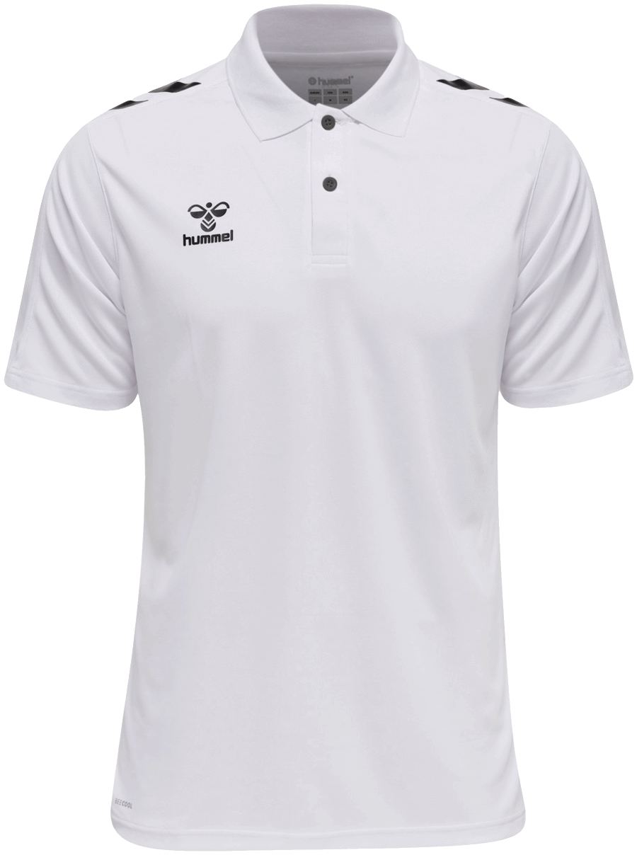 Hummel Core XK Fussball Functional Polo Shirt, XL, weiß