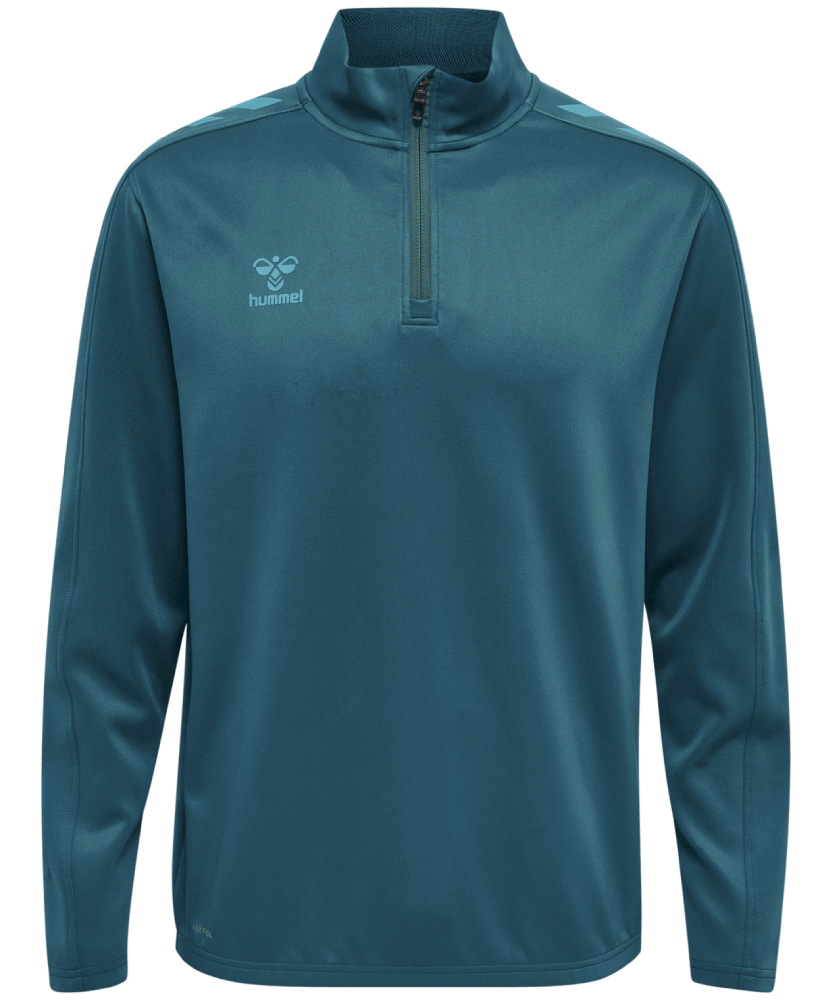 Hummel Core XK Fussball Poly Sweatshirt 1/2 Reissverschluss, 176, petrol