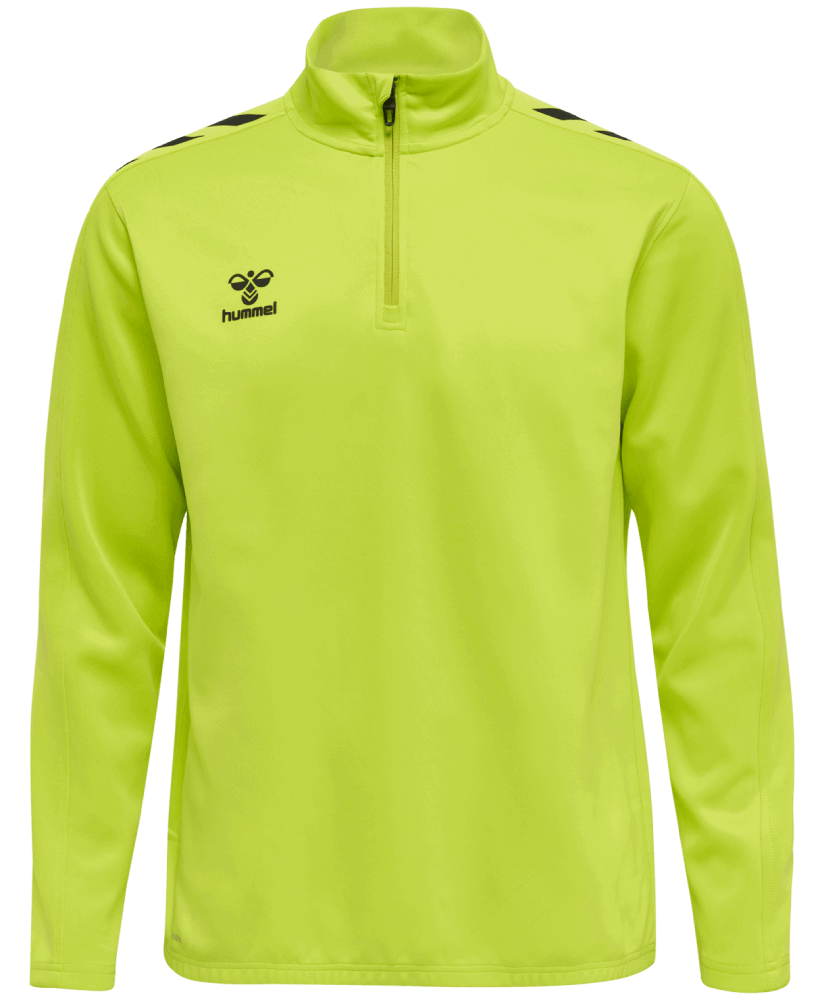 Hummel Core XK Fussball Poly Sweatshirt 1/2 Reissverschluss, XXXL, lime
