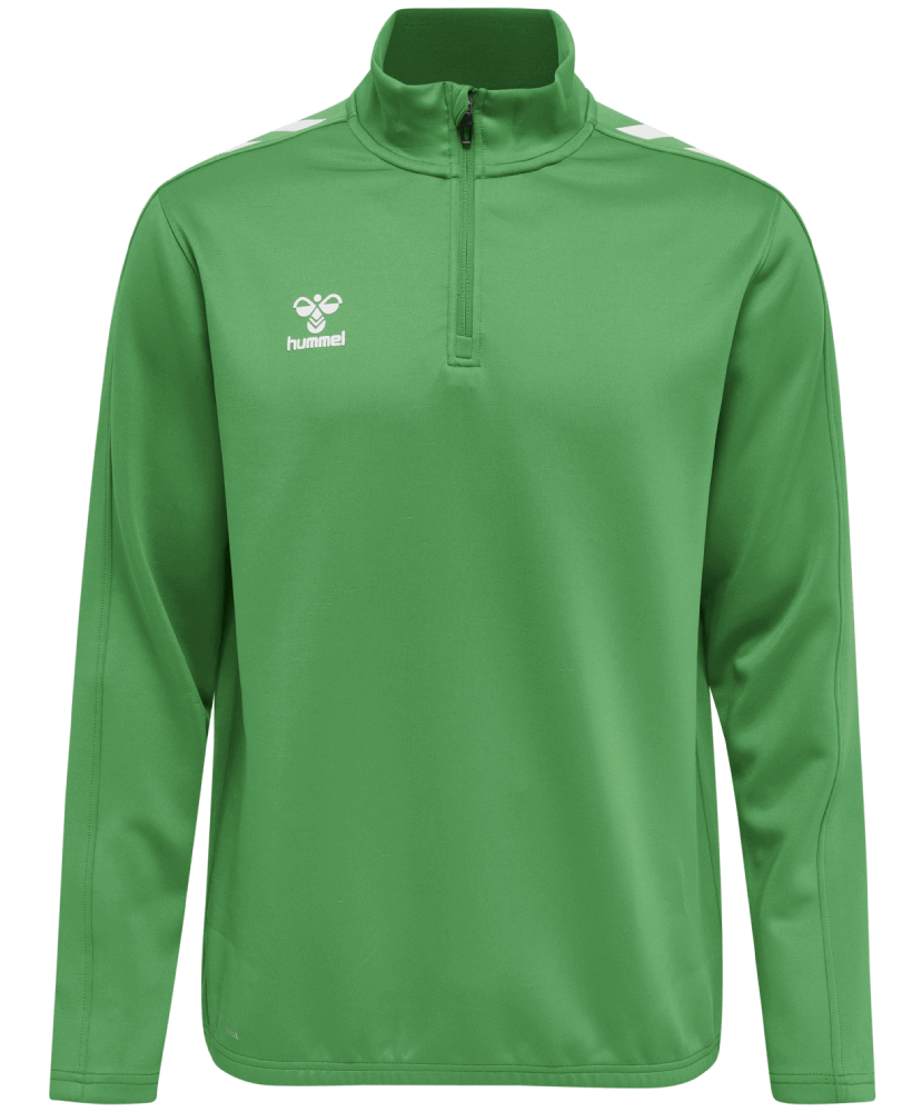 Hummel Core XK Fussball Poly Sweatshirt 1/2 Reissverschluss, XXXL, kellygrün