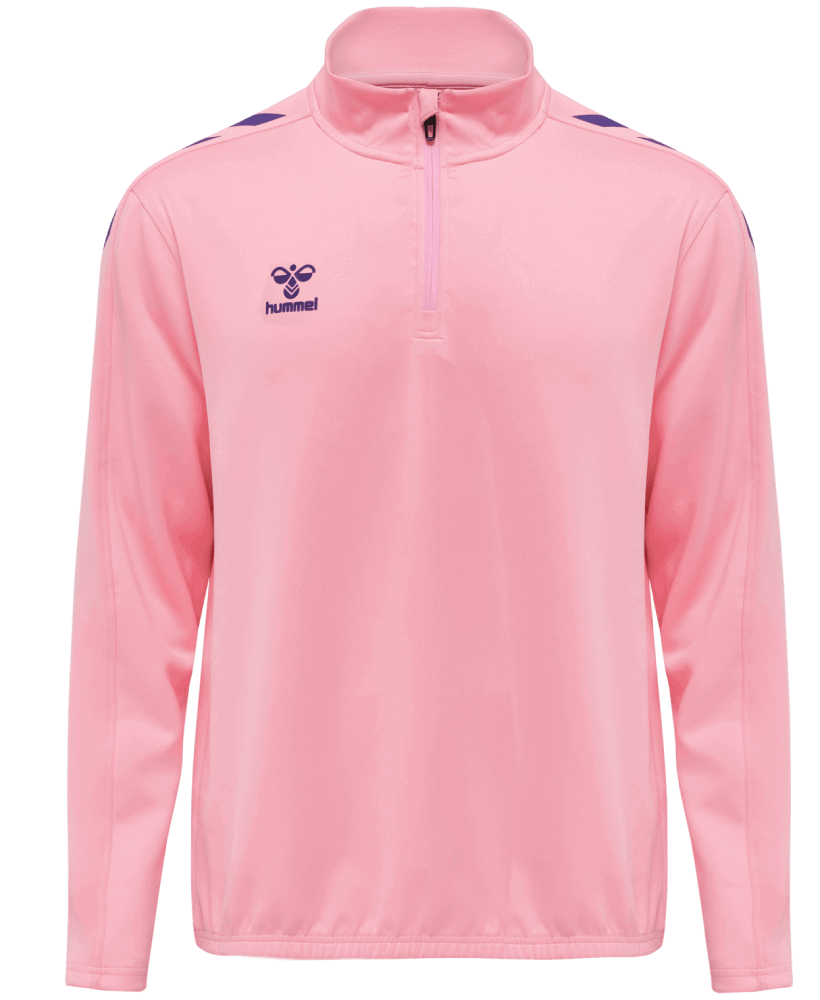 Hummel Core XK Fussball Poly Sweatshirt 1/2 Reissverschluss, XXXL, pink