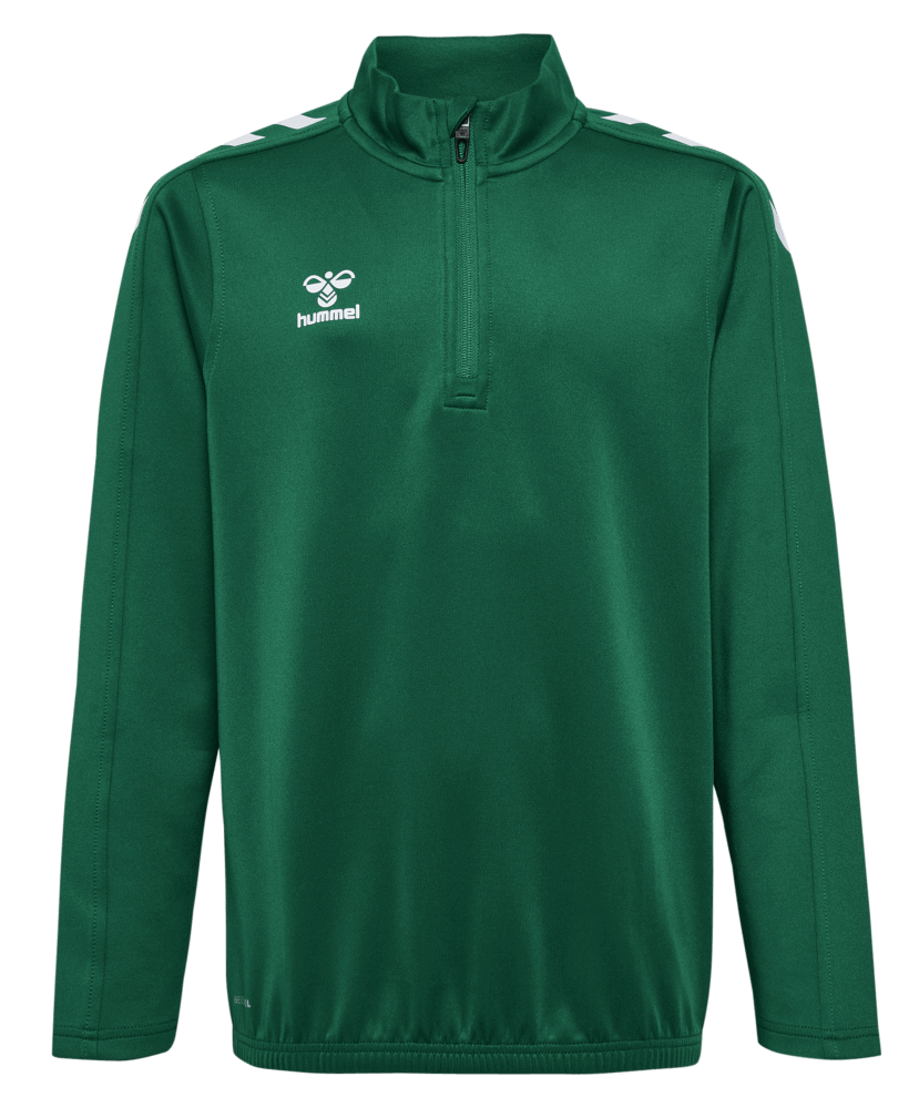 Hummel Core XK Fussball Poly Sweatshirt 1/2 Reissverschluss, 176, grün/weiß