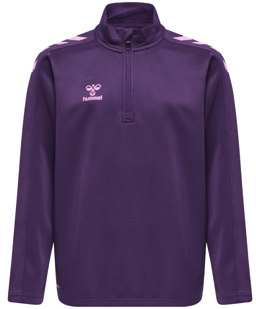 Hummel Core XK Fussball Poly Sweatshirt 1/2 Reissverschluss, 176, lila