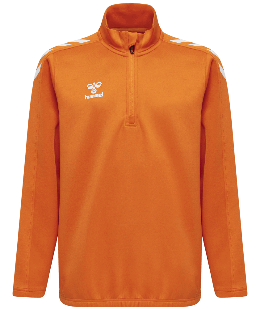 Hummel Core XK Fussball Poly Sweatshirt 1/2 Reissverschluss, 176, orange