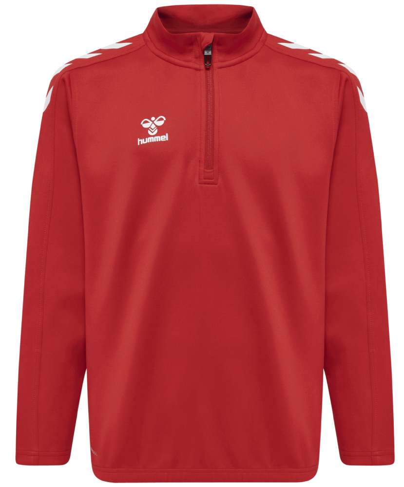 Hummel Core XK Fussball Poly Sweatshirt 1/2 Reissverschluss, 176, rot