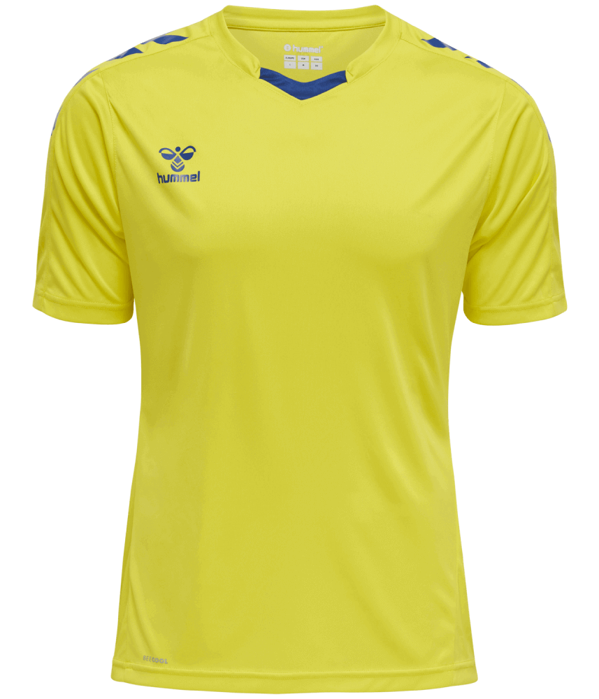 Hummel Core XK Fussball Poly Trikot, XXXL, neongelb/blau