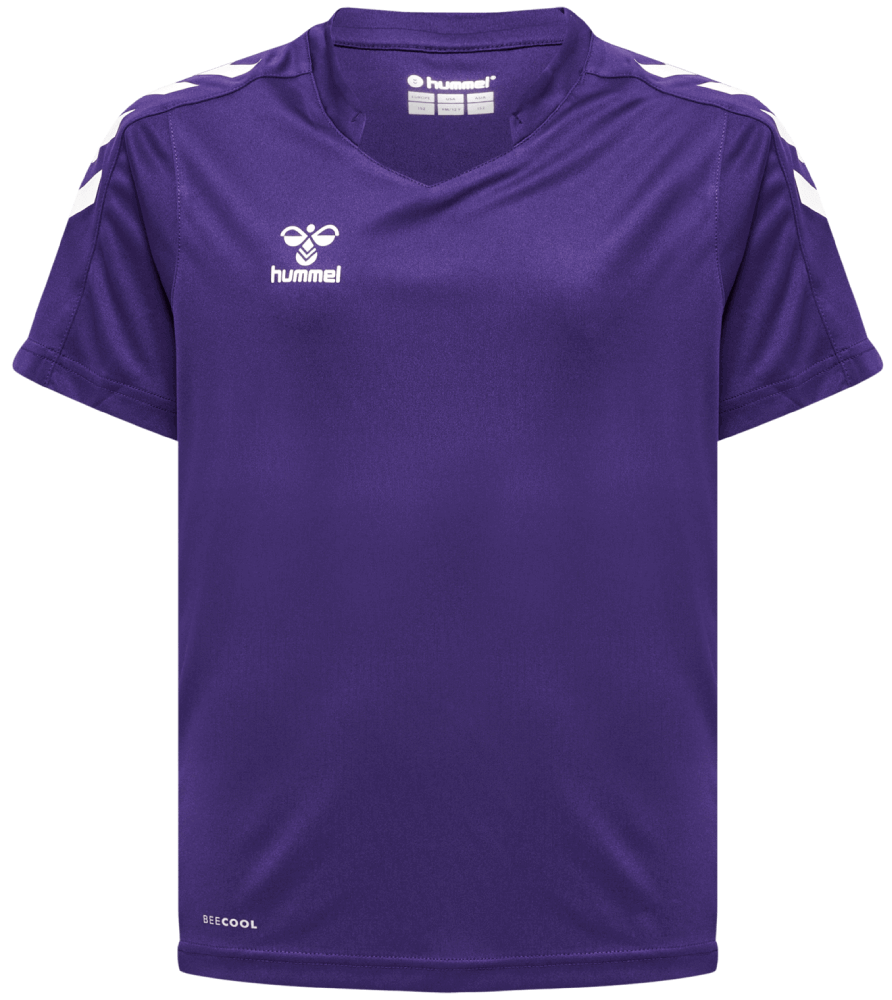 Hummel Core XK Fussball Poly Trikot, 176, acai/weiß